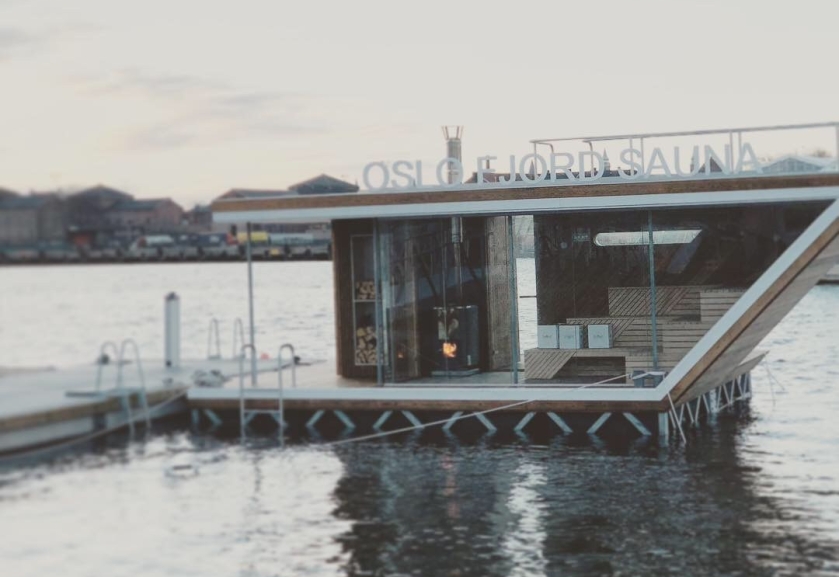 Floating sauna in Oslo.
